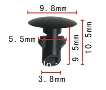 

100pcs free shipping nylon black trim panel retainer for Nissan Maxima 1989-On 80875-85E00 auto plastic fastener plastic clip