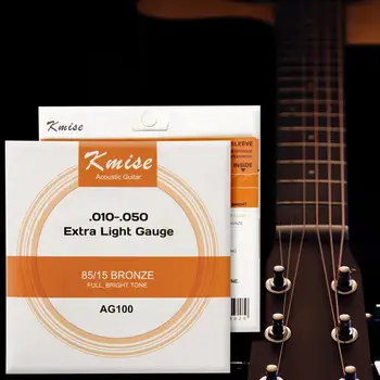 Kmise Acoustic Guitar Strings Phosphor Bronze Ball End Extra / Medium / Light Gauge for Beginner Practice
Kmise Acoustic Guitar Strings Phosphor Bronze Ball End Extra / Medium / Light Gauge for Beginner Practice