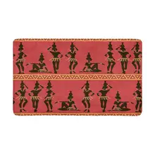 Африканский Seminude девушки с кроксами Крытый входной коврик 30X18 дюймов, подложка нескользящий, дверной половик ковер домашний декор