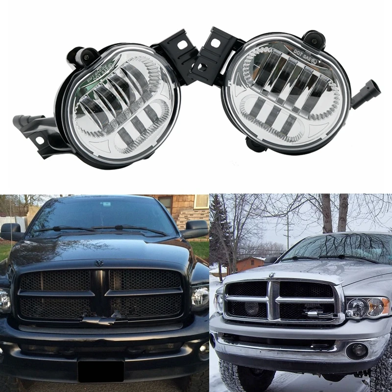 For 2002-2008 Dodge Ram 1500 2500 3500 2004-2006 Dodge Durango Led Fog Light LAMP 