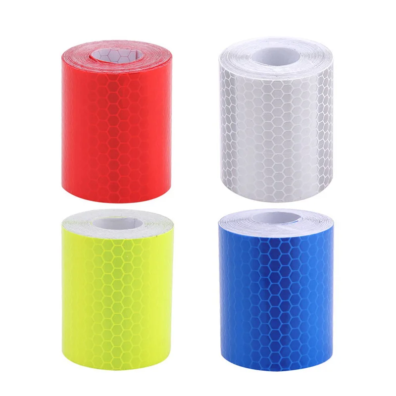 

Wolflamp 5cmx3m Auto Car Reflective Strip Warning Stickers Car Styling Safety Mark Reflective Tape Stickers 4color