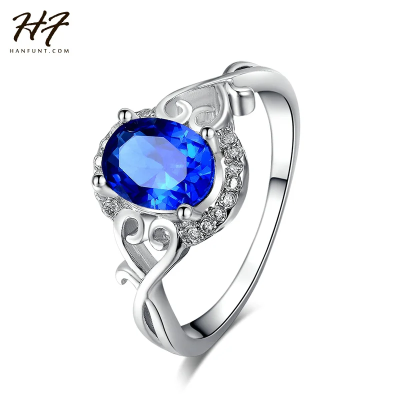 

Rose Gold & Sliver Color Luxry Oval Wedding Ring Engagement AAA CZ Crystal Jewelry For Women R593