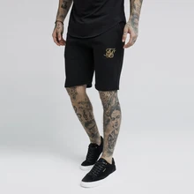 Летние Брендовые мужские шорты Сик шелковой вышивкой шорты для фитнеса бодибилдинга Повседневное тренировочные спортивные мужские шорты высокого Качественный хлопок