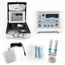 Перманентный Макияж liberty машина liberty цифровая тату-машинка косметический набор татуировки с 2 шт тату-ручка 100 шт иглы татуировки
