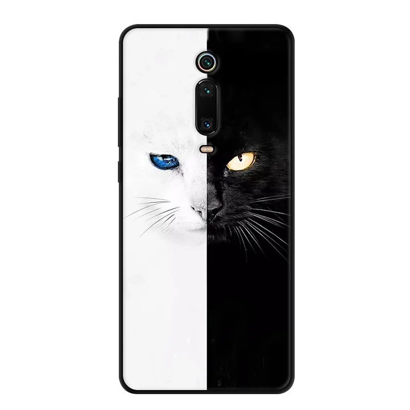 For Xiaomi Mi 9T Case Mi 9T Pro Cartoon Printed Soft Black Bumper Silicone TPU Cover For Xiaomi Mi 9T Pro mi9T 9 T Phone Cover - Цвет: 6