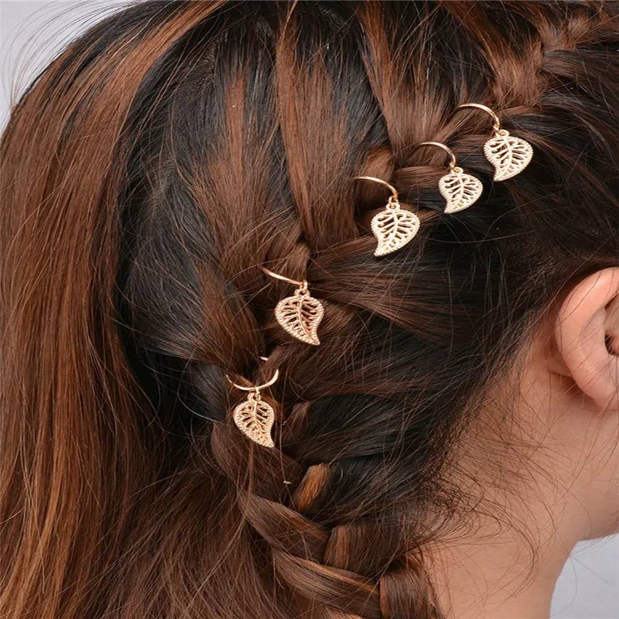 20Pcs Women Personality Braid Gold Silver Ring Hair Accessory DIYdiy braidshair accessories