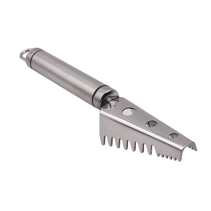 

Multifunctional Stainless Steel Fish Scraper Knife Tools Fish Skin Scaler Brush Cleaner Peelers Cooking Tools 998315
