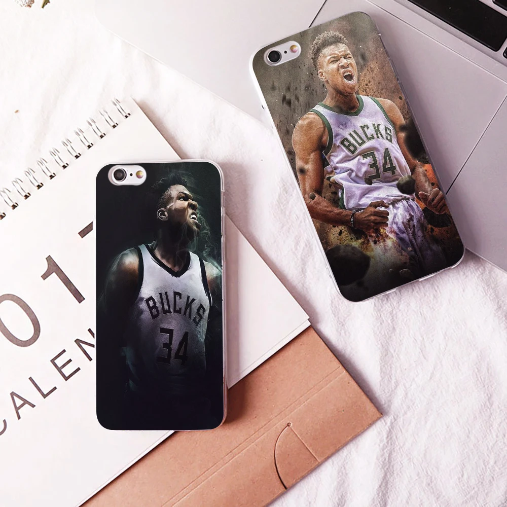 Чехол для телефона Giannis Antetokounmpo мягкий прозрачный чехол Iphone 12 Pro Mini 11Pro Max Se2020 6s 7 8 plus