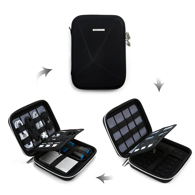 BAGSMART Travel Electronic Organizer Bag New Hard EVA Case Shockproof External DVD Drives Carrying Bag BAGSMART Travel Electronic Organizer Bag New Hard EVA Case Shockproof External DVD Drives Carrying Bag