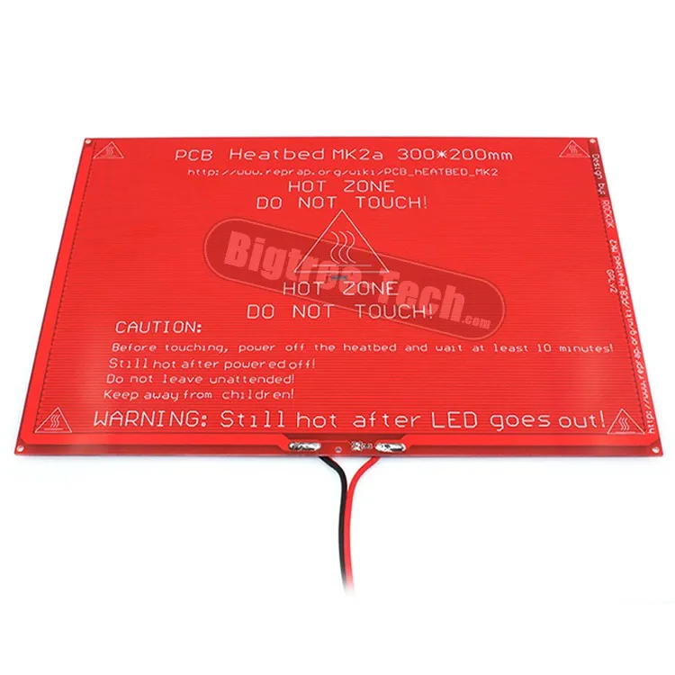 Bigger! New PCB Heatbed MK2A with led Resistor and cable for 3D printer RepRap RAMPS 1.4 hot bed 300*200*2.0 XT0359-3D S101 Bigger! New PCB Heatbed MK2A with led Resistor and cable for 3D printer RepRap RAMPS 1.4 hot bed 300*200*2.0 XT0359-3D S101