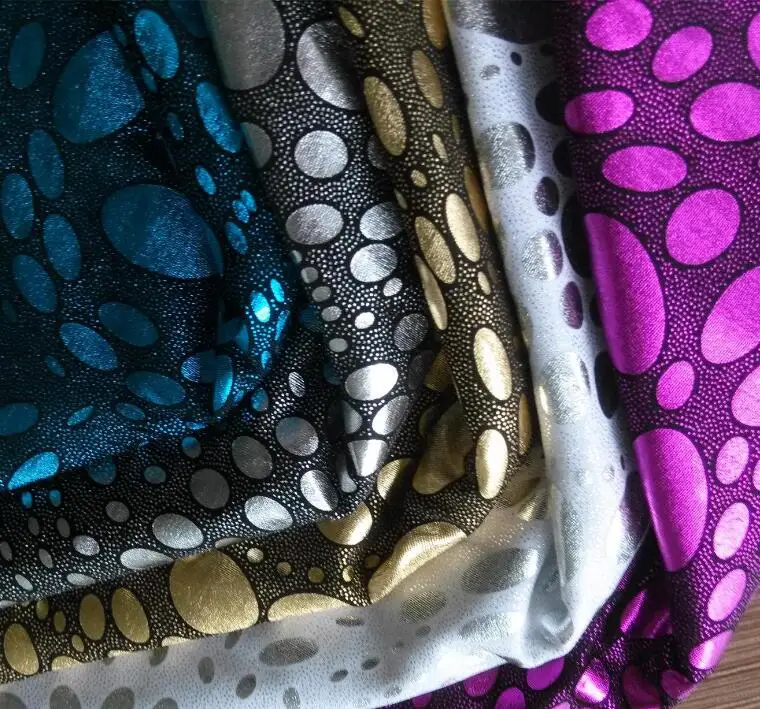 Bronzed poly fabric stretchy fabric bronzing costume fabric DIY stage