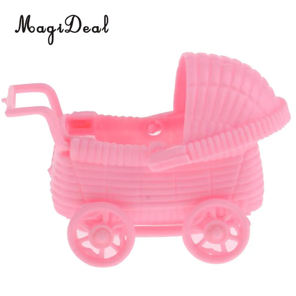 24pcs/Set Plastic Baby Carriage Baby Shower Baby Birthday Decoration Christening Party Favor Pink+Blue