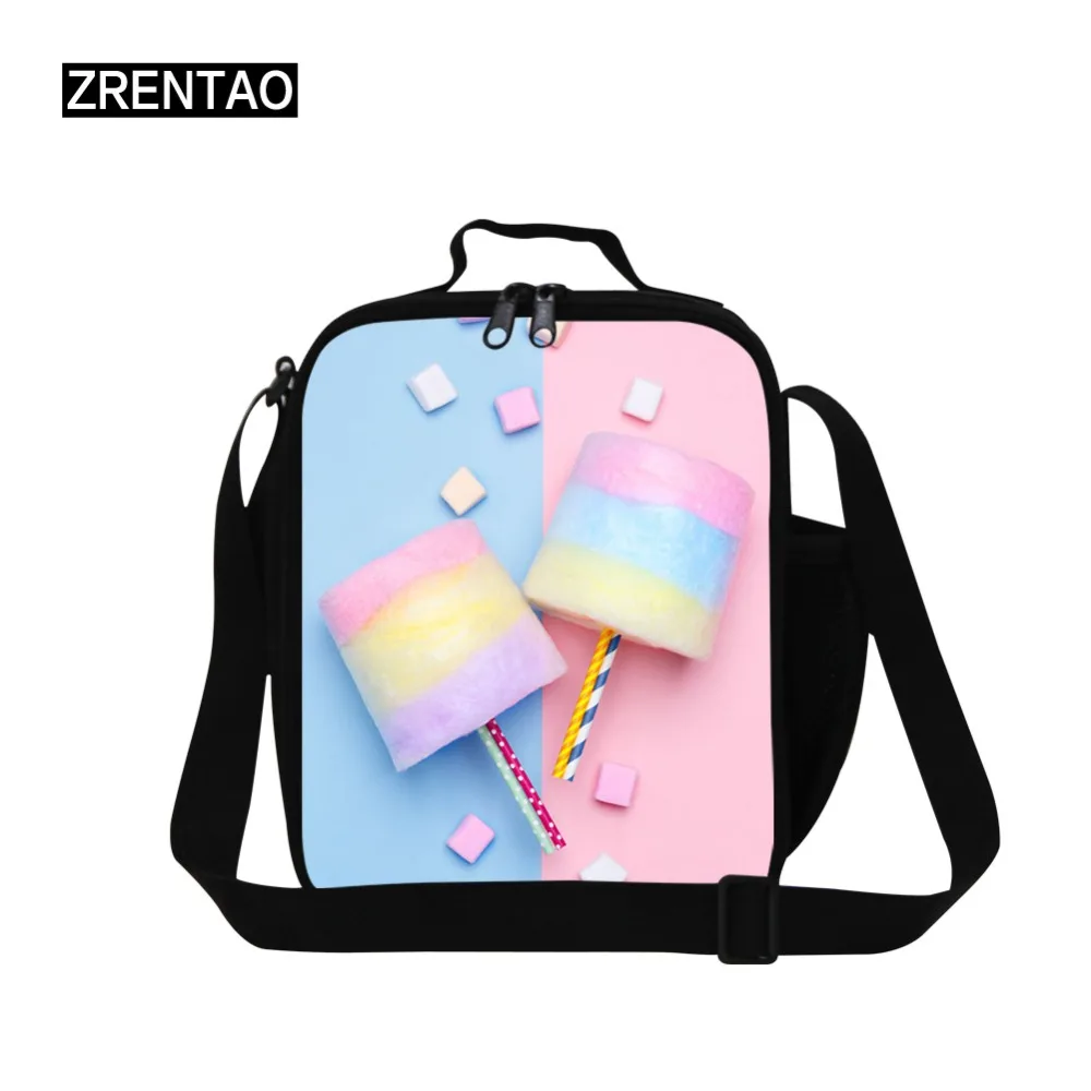 

ZRENTAO children cooler bags lunch bags thermal insulated bag portable food container box girl bolsa isotermica for school