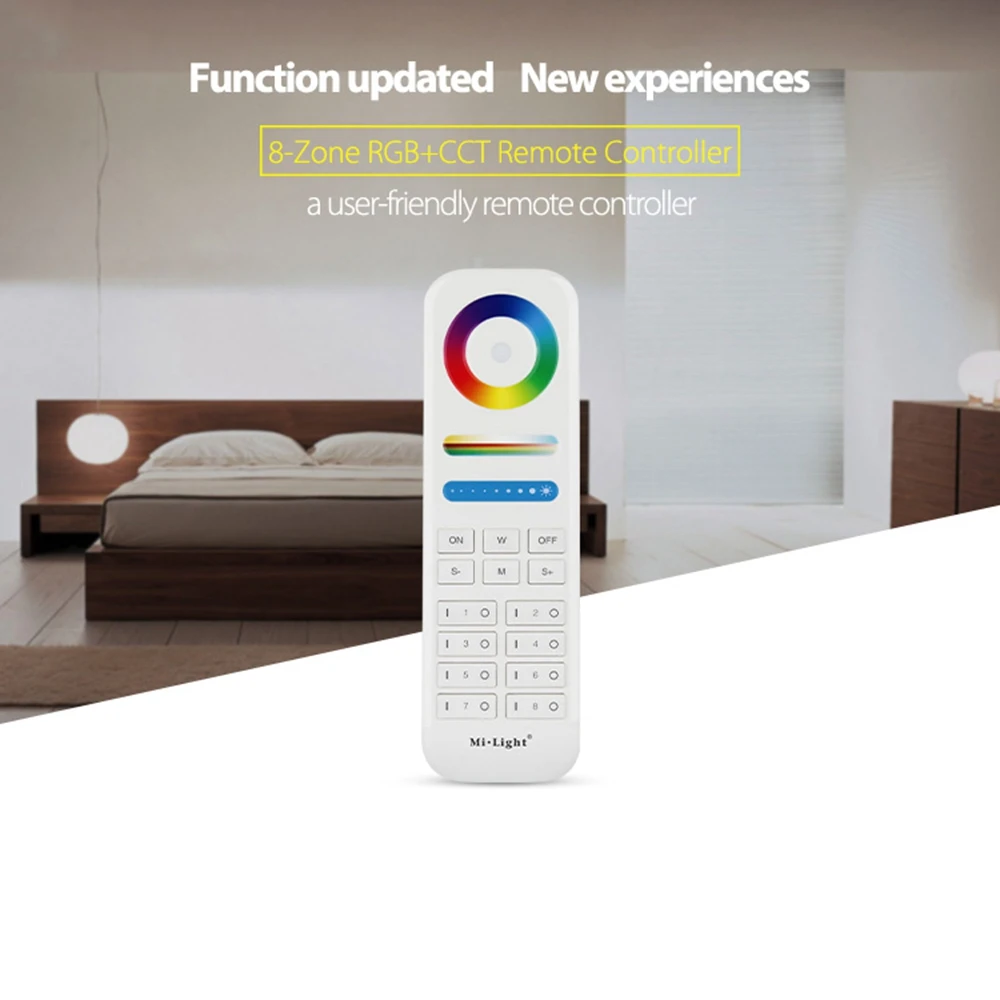 Mi.Light 2.4GHz Remote Control 8 Zones RGB+CCT Led Controller Work With