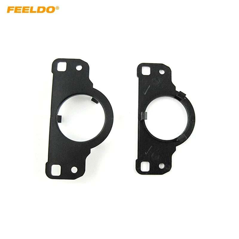 FEELDO 2pcs Black Car Auto Speaker Spacers Mat for Audi A6 Q5 Tweeter Pads Reinforced Washer Mounting Kits#HQ6020