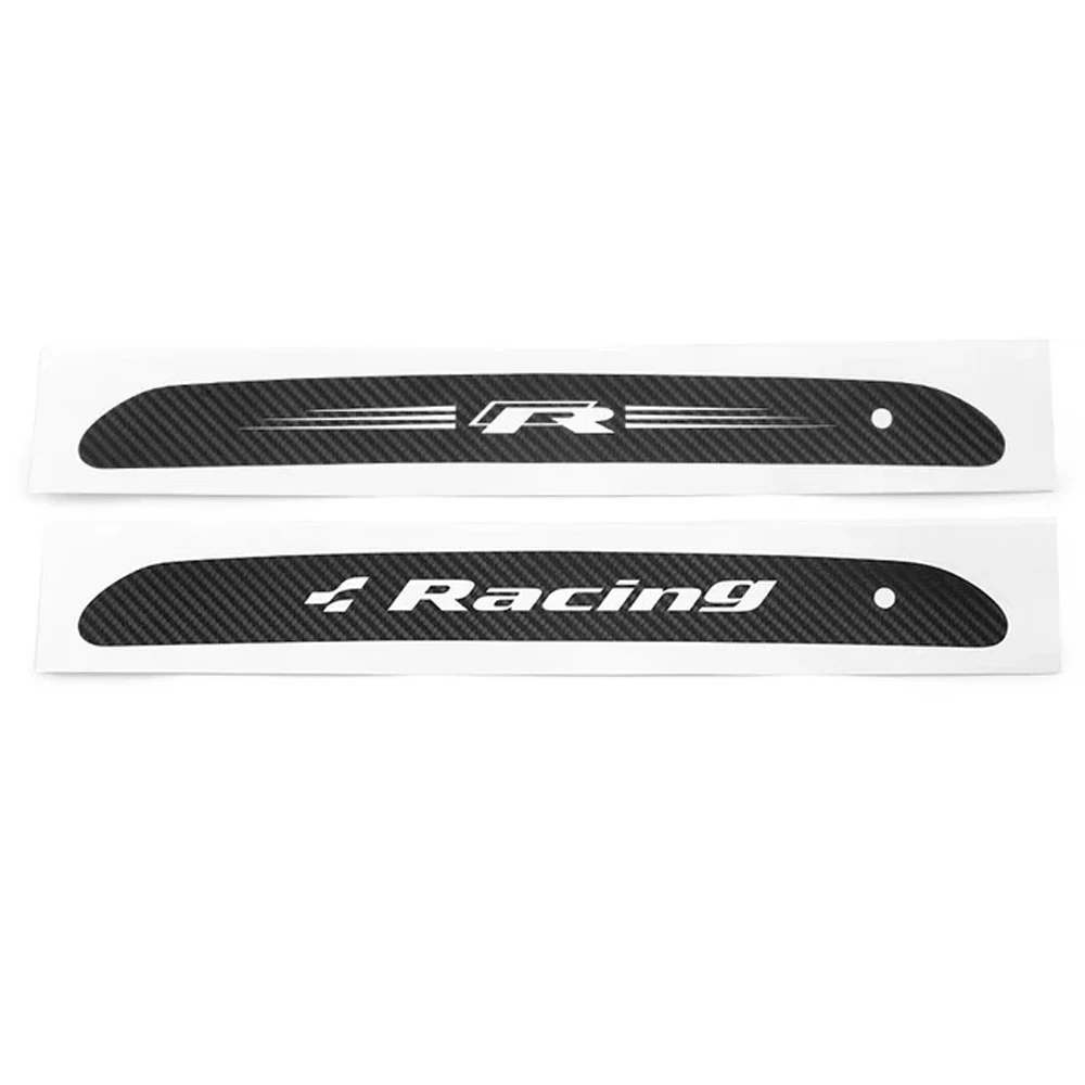 JEAZEA Carbon Fiber Stickers Decals High Mounted Stop Brake Lamp Light Car Styling For VW Volkswagen GOLF 6 7 MK6 MK7 POLO