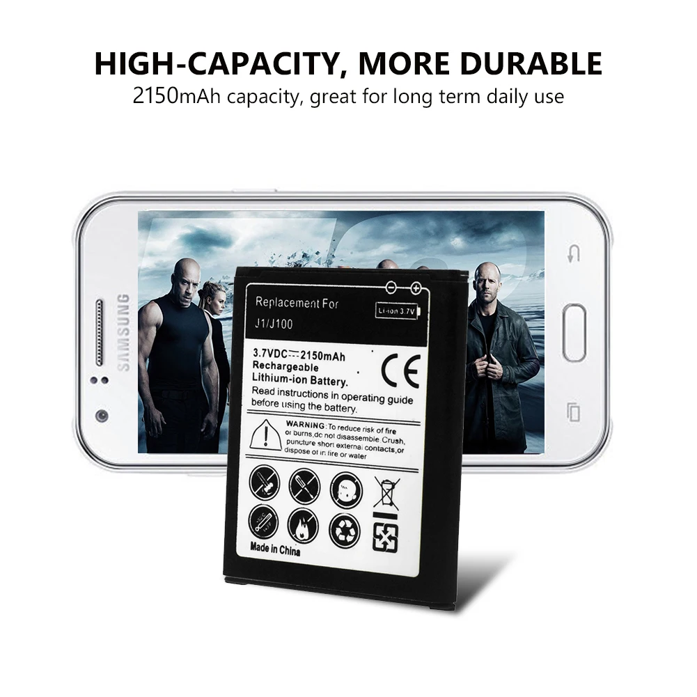 Литиевый 2150mAh 3 7 V сотовый телефон литий ионный Сменный аккумулятор для Samsung Galaxy
