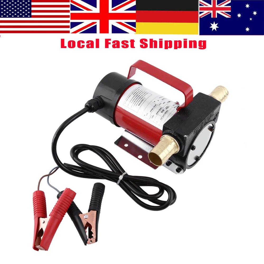 12V DC Electric Diesel Kerosene Portable Transfer Pump Heavy Duty Vehicle Truck 40L/min 160w