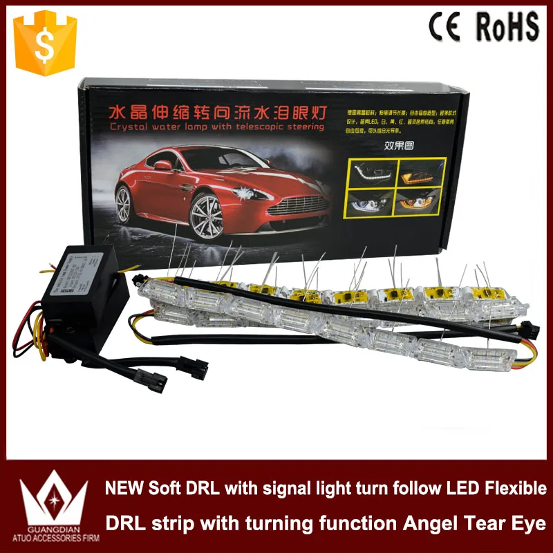 

Tcart drl For Hyundai Sonata 8generation led Daytime Running Lights LED DRL With LED Day Light with turnlight