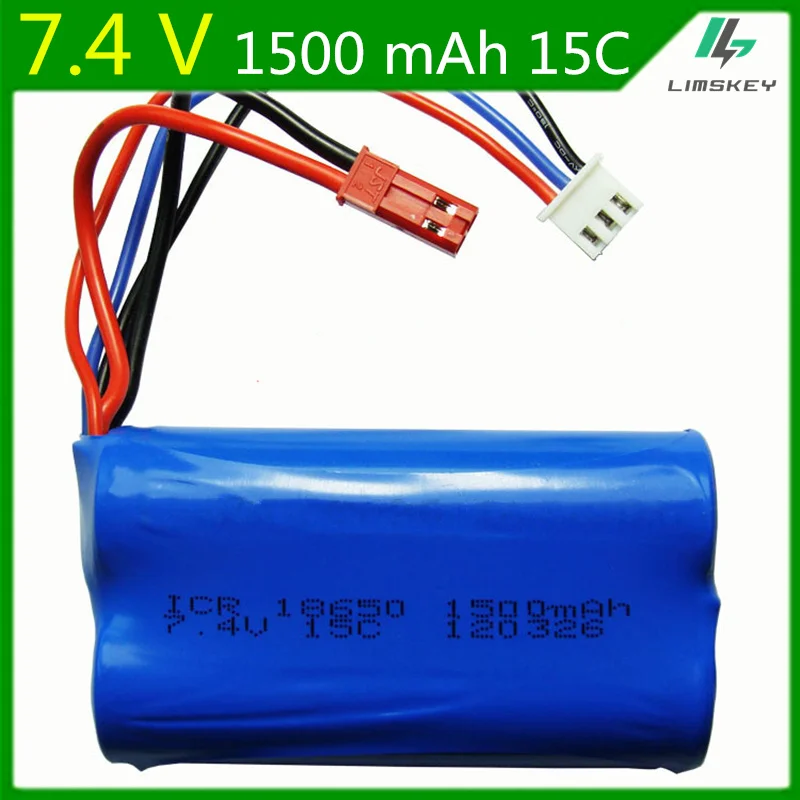7.4V 1500mAH Lipo battery For Huanqi 957 948 Remote control Boat WLtoys