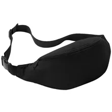 Men Women Waist Packs Black Fanny Pack Unisex Belt Bag For Celular Pouch Bag Ladies Money Belt Bag Women’s Waist Bags #9874