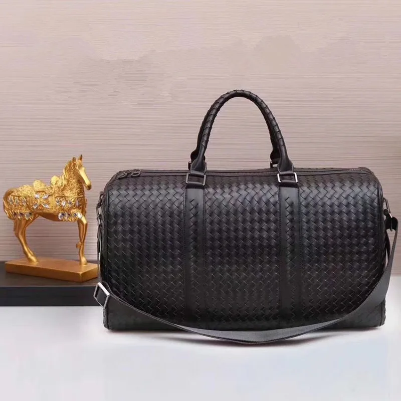 Tecido de Couro Bolsa de Viagem Bolsala de Compras Kaisiludi Bolsa Masculina Único Ombro Inclinado Cross-pack Grande Capacidade