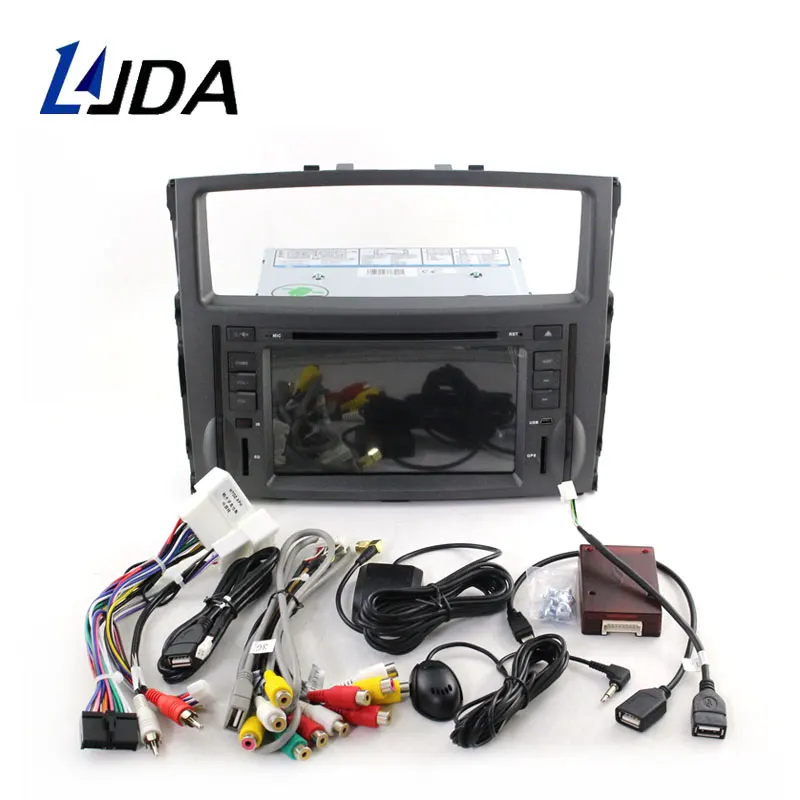 Clearance LJDA Android 9.1 Car DVD Player For Mitsubishi Pajero V97 V93 2006-2011 Wifi GPS Navi Car Radio 2G RAM Stereo Audio Multimedia 4