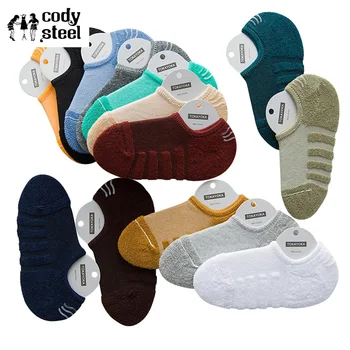 

Sweat Socks Summer Man Casual Candy Towel Bottom Men Fashion Socks Non-Slip Anchor Socks Short Male 2Pairs/lot=4pieces