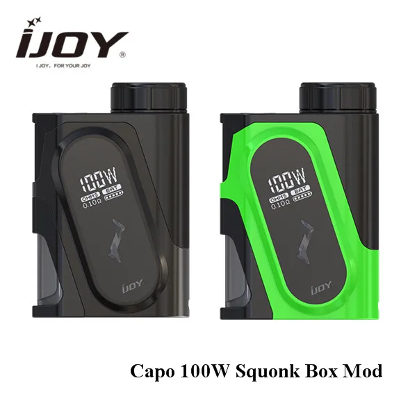 

original IJOY Capo 100W Squonk Box Mod ecig mod 100w fit 21700 18650 20700 with leakage free squonk bottle