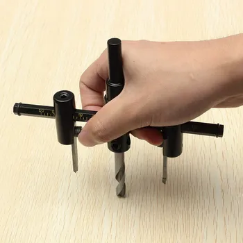 

1 PC Hot New Adjustable Metal Wood Circle Hole Saw Drill Bit Cutter Kit DIY Tool 30mm-120mm Black Alloy Blade