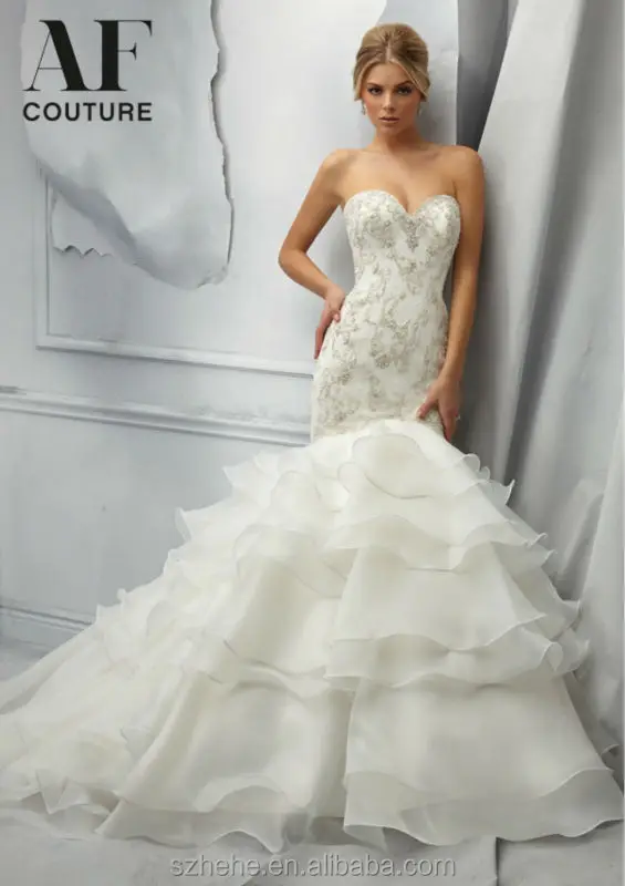 Jm Bridals Cw2629 Beaded Fabulous Lace Mermaid Wedding Dress