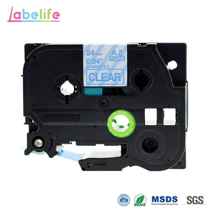 Labelife 1 шт. TZe 153 24 мм синий на четком метка ленты совместимы для Brother P touch этикетки