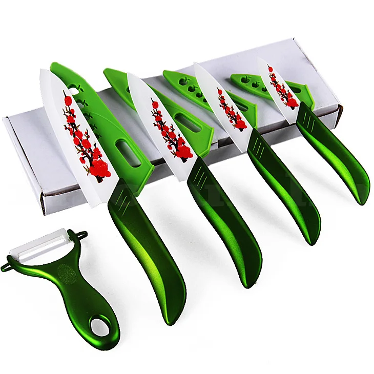 kitchen knives 3"4"5 "6" in zirconia ceramic knife set + peeling