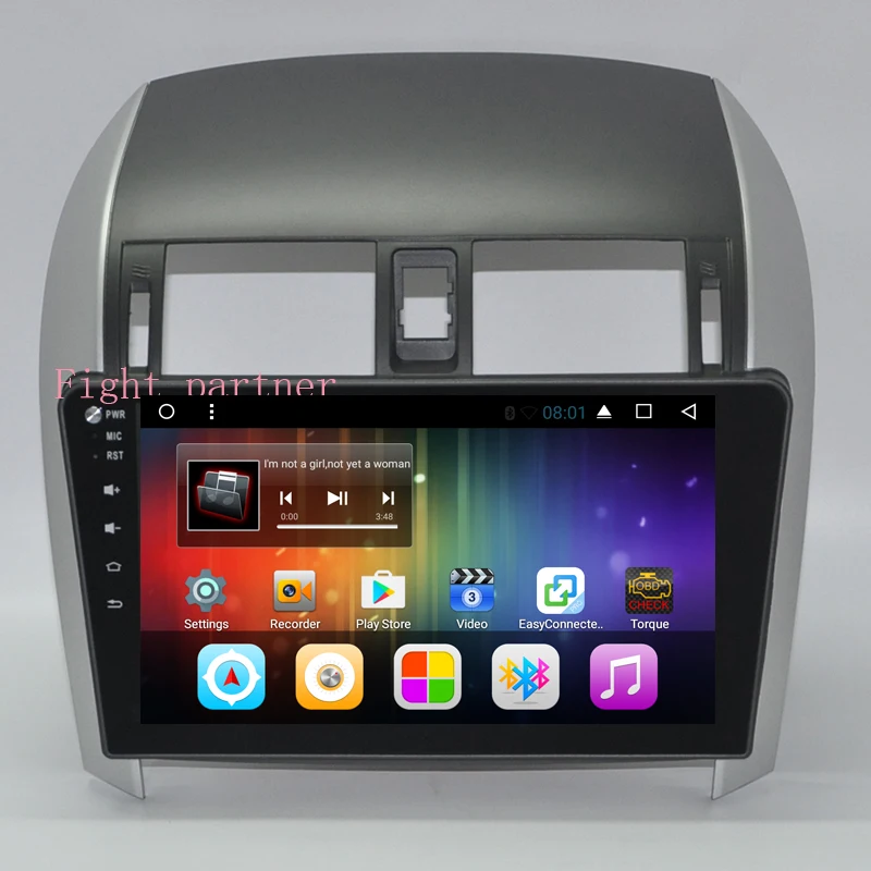 Clearance 10.2 inch 1024x600 HD touch screen Android 6.0 Car DVD Multimedia GPS For Toyota Corolla E140/E150 0