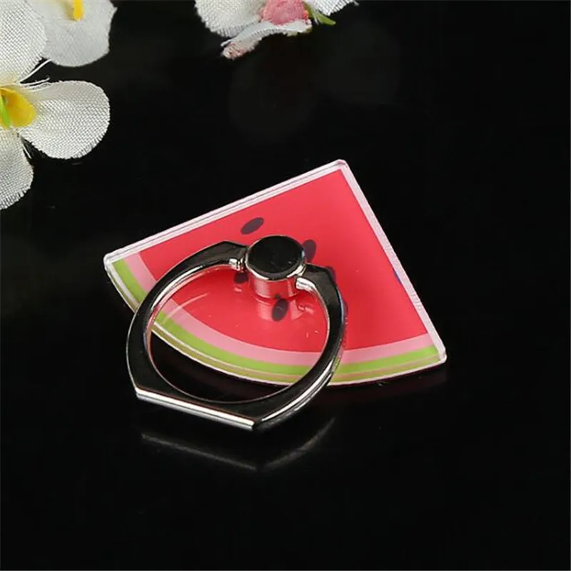 UVR Fruits Lemon cantaloupe Finger Ring Mobile Phone Smartphone Stand Holder For iPhone X 8 7 6 Plus IPAD Car Mount For Samsung