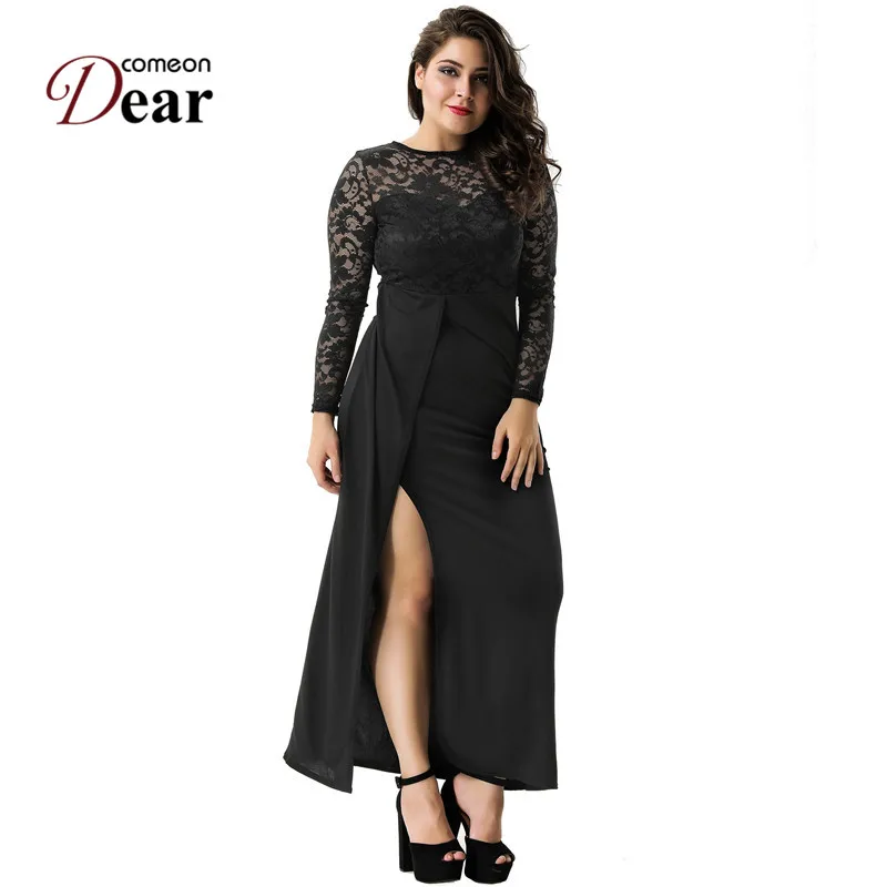 Long sleeve fall dresses plus size