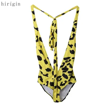 

Sexy Women Bathing Suit Costume Padded Swimsuit Summer Beachwear Monokini Print Leopard Camouflage Swimwear Blackless Bikini ok