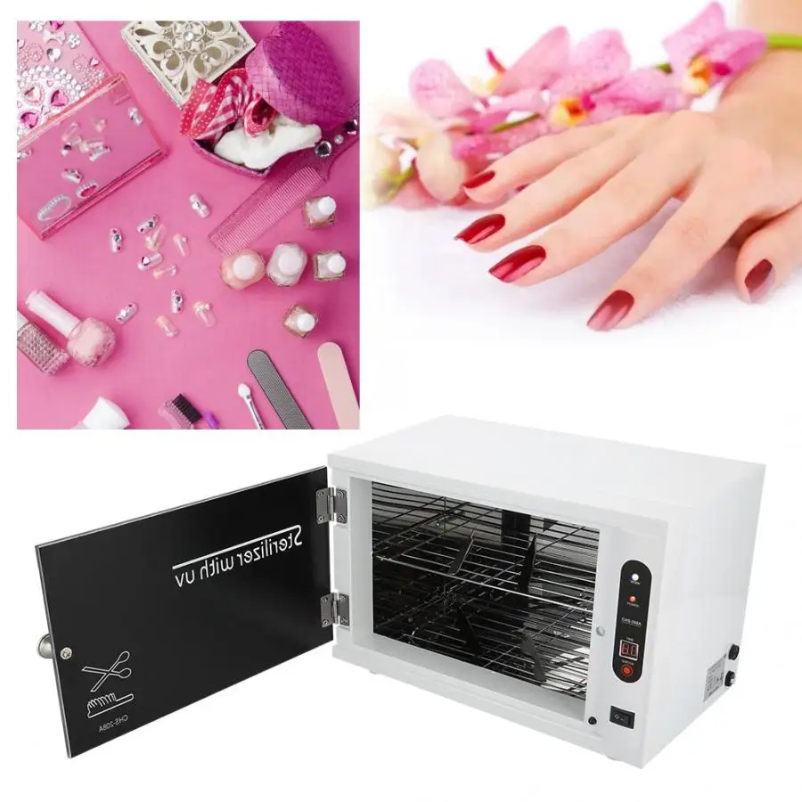 

High Temperature Sterilizer Box Nail Art Salon Manicure Tool Dry Tweezers Scissors Beauty Nail Disinfection Cabinet