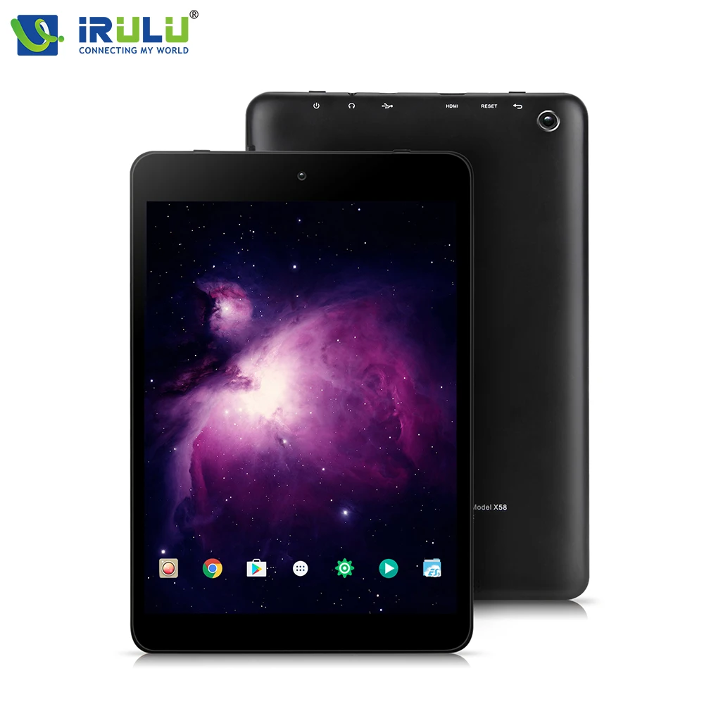 

iRULU eXpro 5S Balck Tablet PC 7.85 inch Android 7.0 64 Bit Quad Core 1024*768 IPS RAM 1GB+ROM 16GB 3.7V 4200mAh Touch Panel