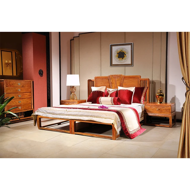 Large King Size Antique Mahogany Bed Bedroom Wedding Furniture Soft Large King Size Antique Mahogany Bed Bedroom Wedding Furniture Soft By Sea Shipping