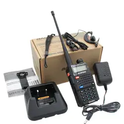 Baofeng uv-5rc Двухканальные рации/Велосипедный Спорт Сумка/Динамик MIC/Телевизионные антенны/кабель для программирования/наушник/Чехол