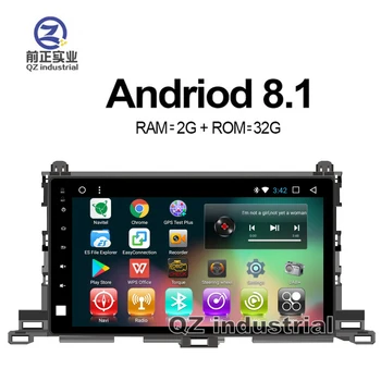 

QZ industrial HD 10.1inch Android 8.1 T3 car dvd player for Toyota highlander 2015 with Canbus Radio GPS BT 3G 4G WIFI RDS Map