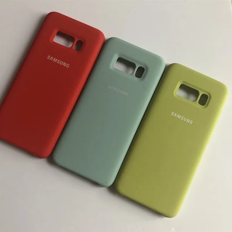 Жидкий силиконовый чехол для Samsung Galaxy S8/S8 Plus шелковистая мягкая задняя защитная