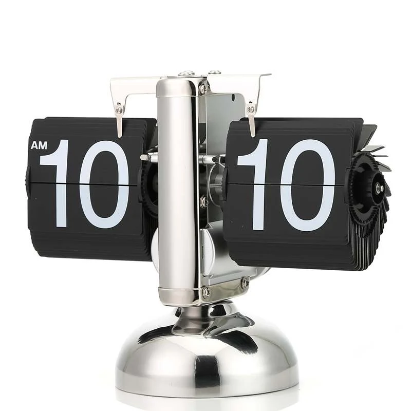 

Unique Digital Flip Down Clock Internal Gear Operated Flip Desk Shelf Clock Hogard MA19