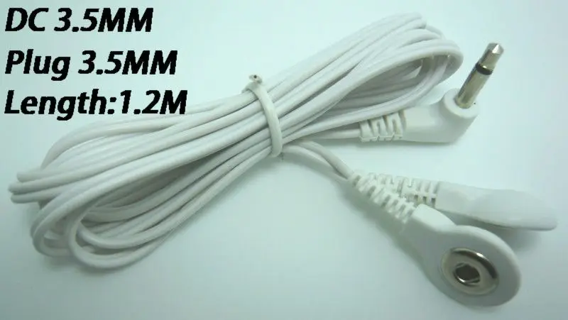 

Free shipping hot selling 200pcs/lot DC 3.5MM 2 in 1 Head electrode wires /cable for digital device and TENS machine