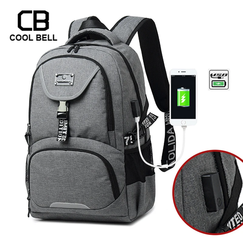 

2019 Hot Sale Preppy Style Students School Backpack Men Sports Climbing Bag Multifunction External USB Charge Women Backpack