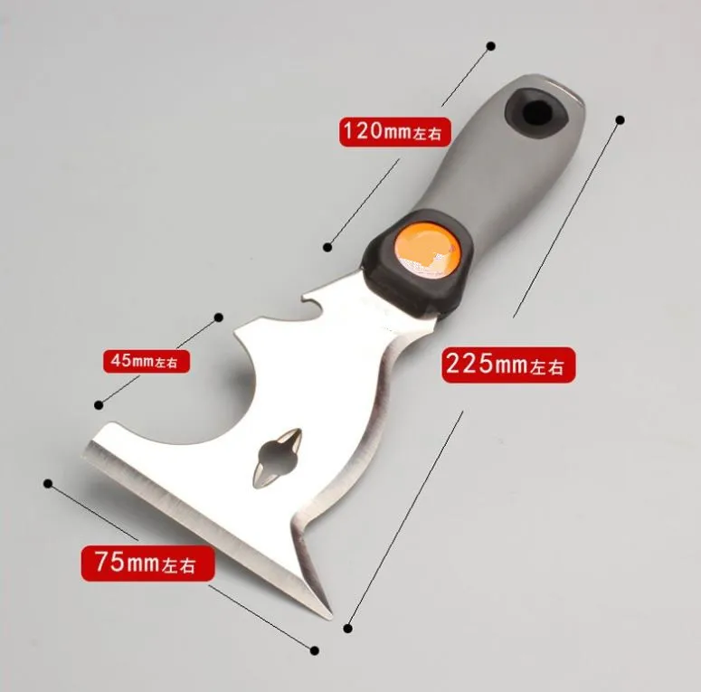 Многофункциональный 6 в 1 шпатлевка 225 мм скребок краска пластиковая ручка для инструмента Высокое качество ручные инструменты