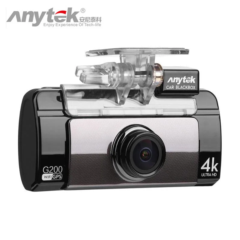 

Anytek Car DVR NTK96660 2.7inch WiFi Dual Lens 4K UHD Night Vision GPS Logger Dash Cam Video Registrator Recorder Car Detector