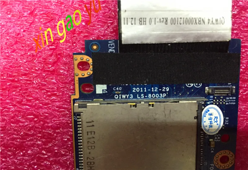 Для Lenovo Y580 USB аудиоплата с кабелем фонарик QIWY3 QIWY4 USB2.0 100% ТЕСТ ОК|Платы расширения| |