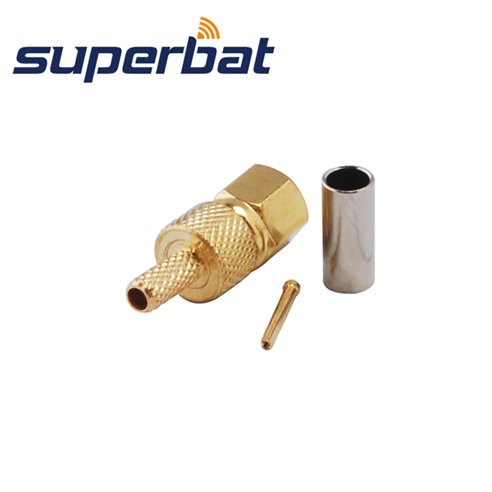 Superbat штекер SMC (гнездовой контакт) обжим для кабеля RG174 RG179 RG316 RF коаксиальный